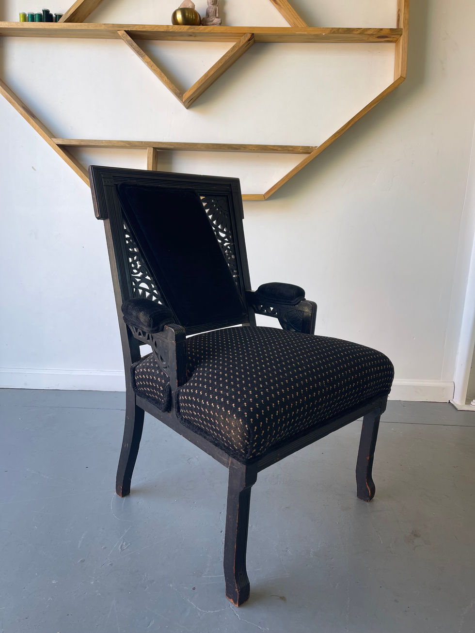 Side View of Art Nouveau Arm Chair