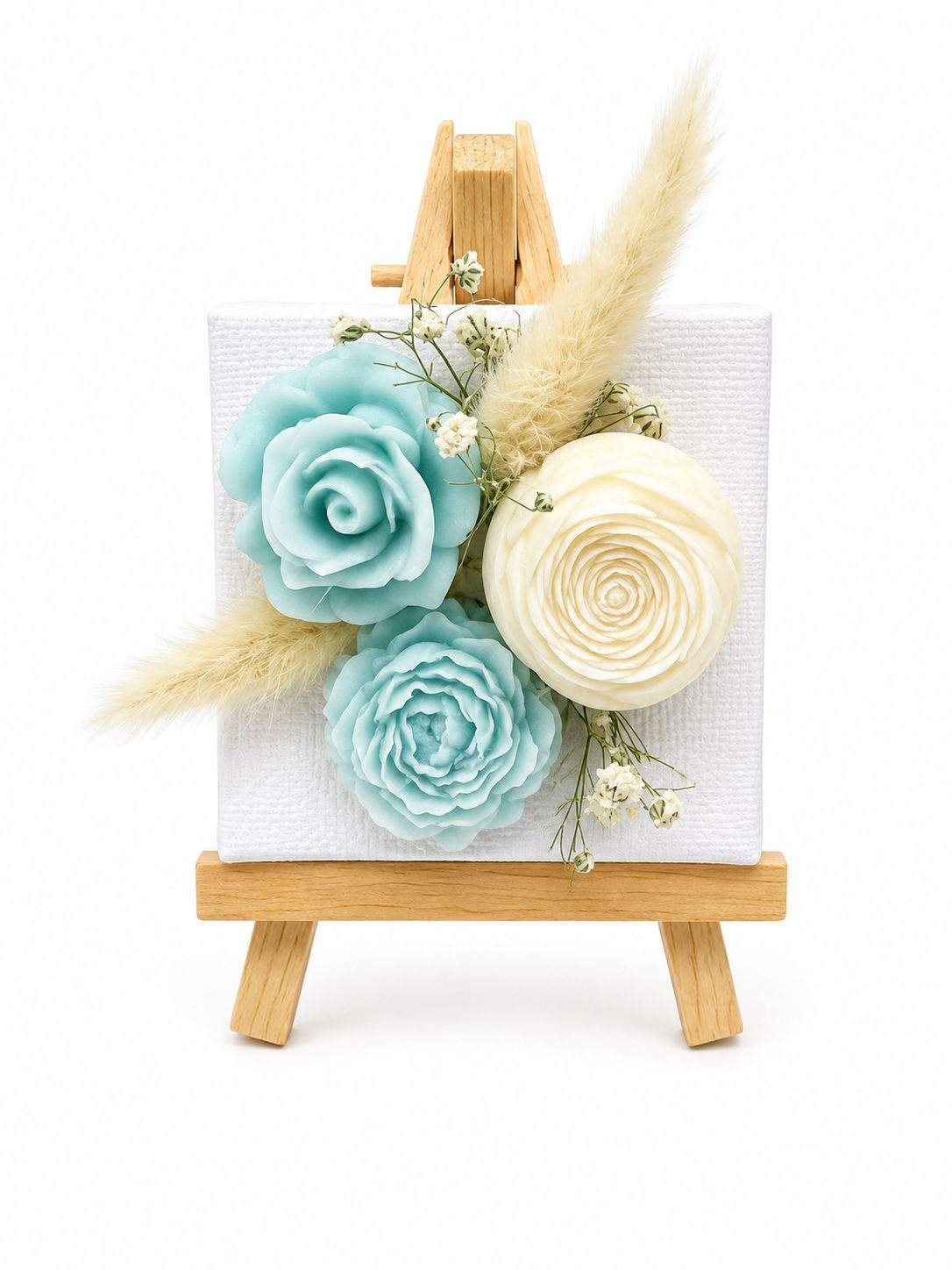 Tableau Floral Bleu Sérénité