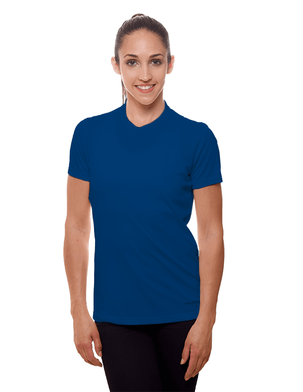 Miniatura: Blue&White Playera Cuello Redondo Dama