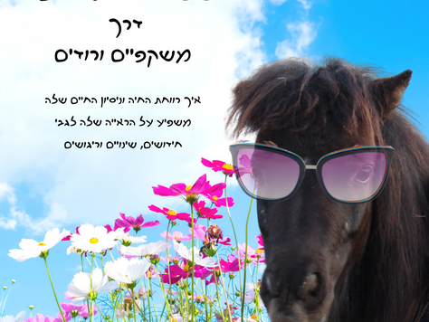 כשהחיה רואה את החיים דרך משקפיים ורודים