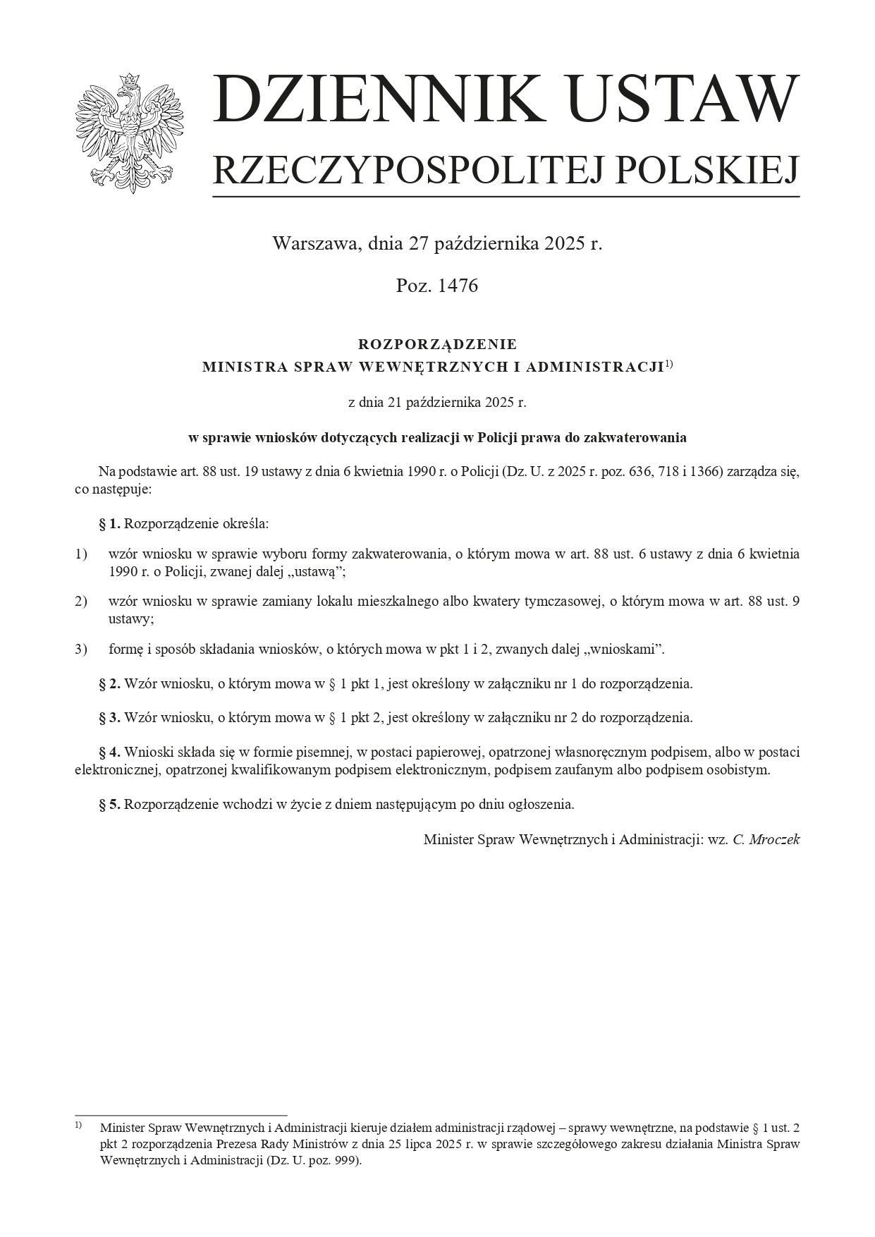 MIESZKANIÓWKA 2025 - WNIOSEK