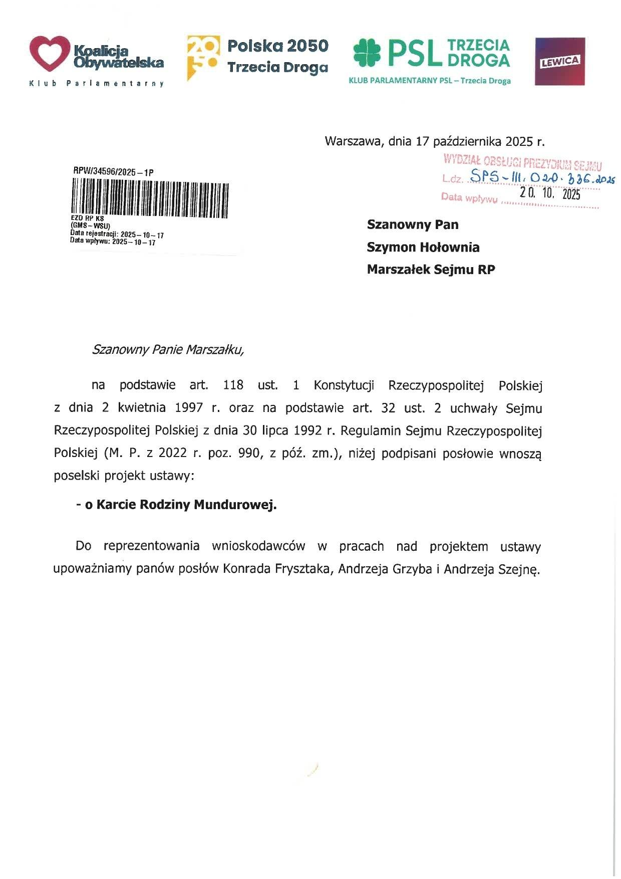 KARTA RODZINY MUNDUROWEJ