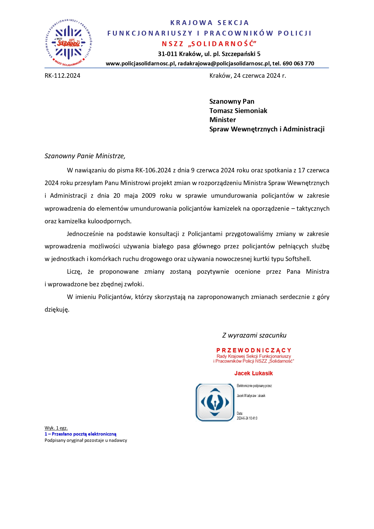 PROJEKT ROZPORZĄDZENIA U MINISTRA