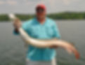 longnose gar fishing with rope lures