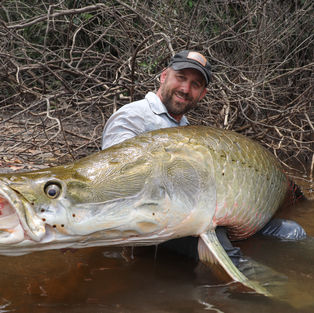 Arapaima fishing in Guyana