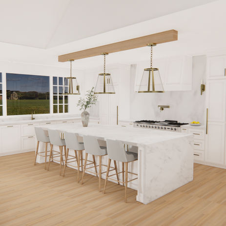 Open Concept Kitchen View 1