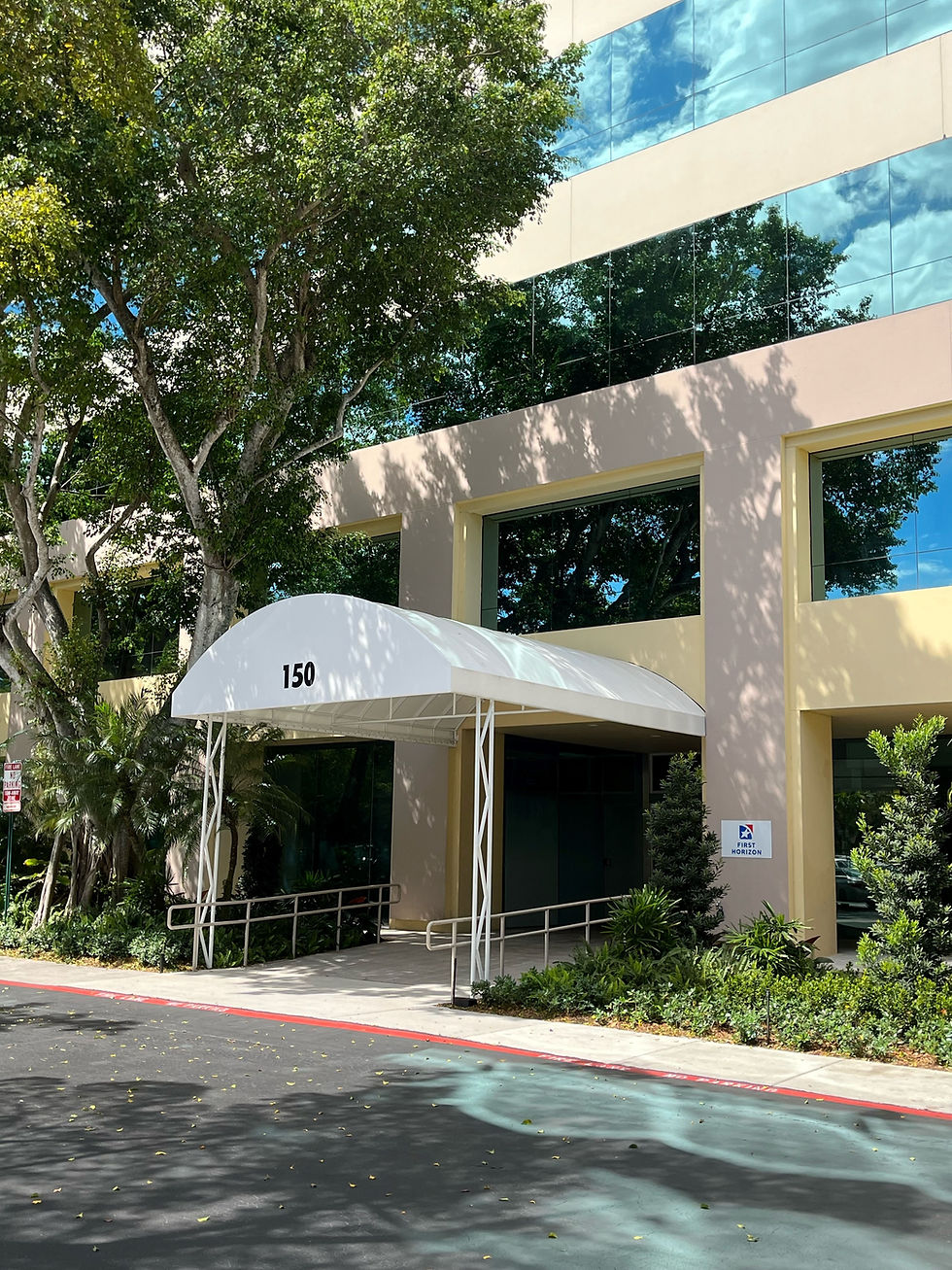 Outside of the office space