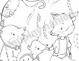 Omalovánka - Kamarádi z lesa aneb lež má krátké nohy