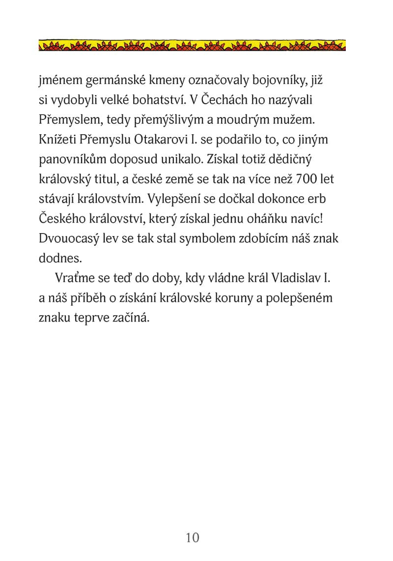 Miniatura: Král Přemysl a dvouocasý lev