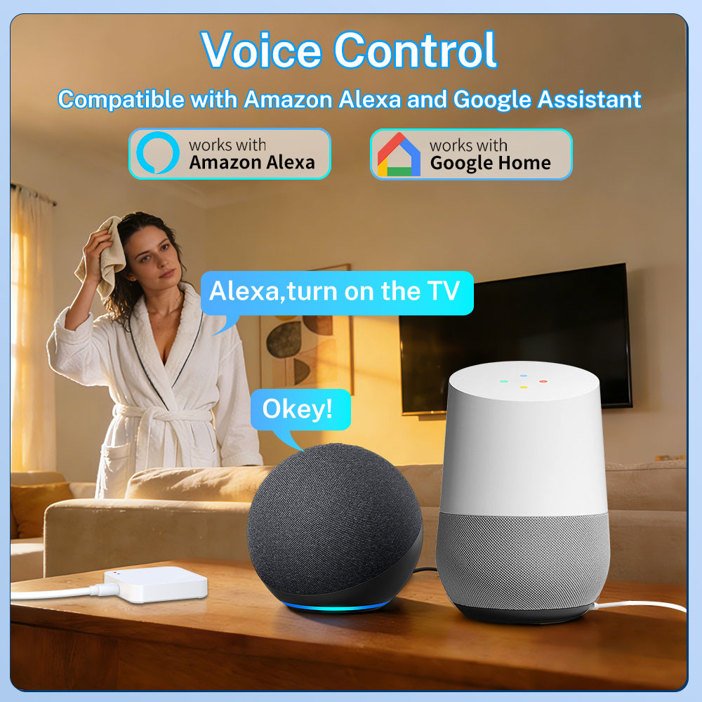 Tuya Zigbee 3.0 Gateway IR Remote Control Hub WiFi Mesh Bridge for Alexa Google