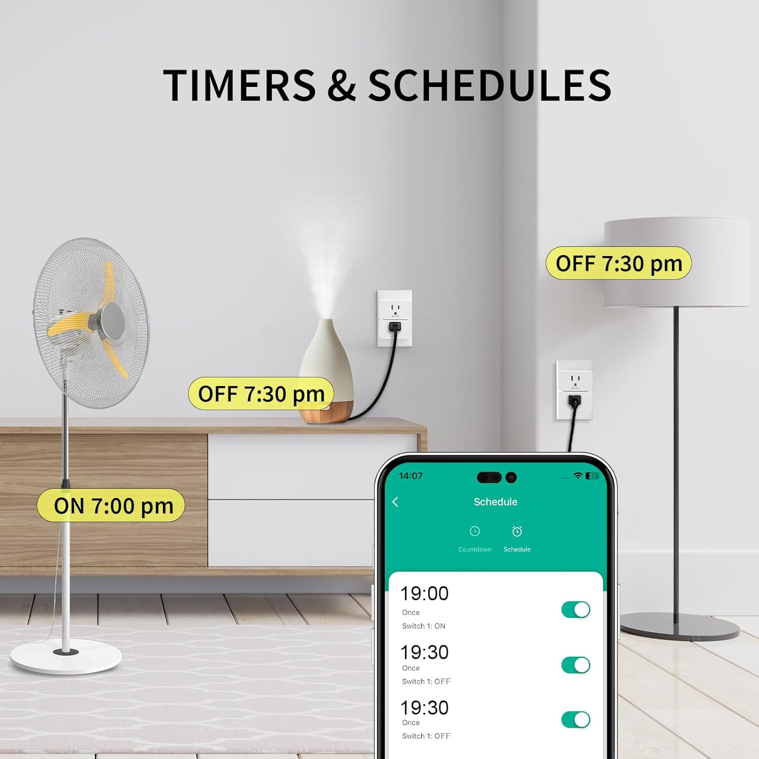 Matter Smart Plug 4 Pack, Compatible with Alexa, Apple Home, Google Home, SmartT