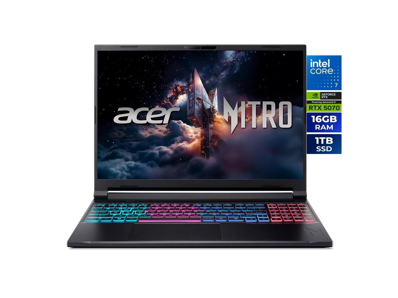 Acer Nitro V 16S ANV16S-71-72KE, 16.0" WQXGA IPS 180Hz Display, Intel Core 7 pro