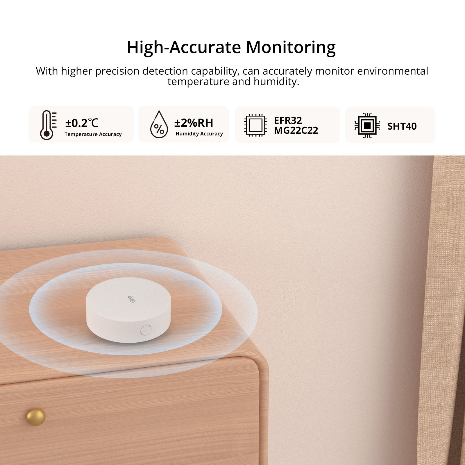 SONOFF SNZB-02P Zigbee Temperature and Humidity Sensor Smart Home Thermometer De