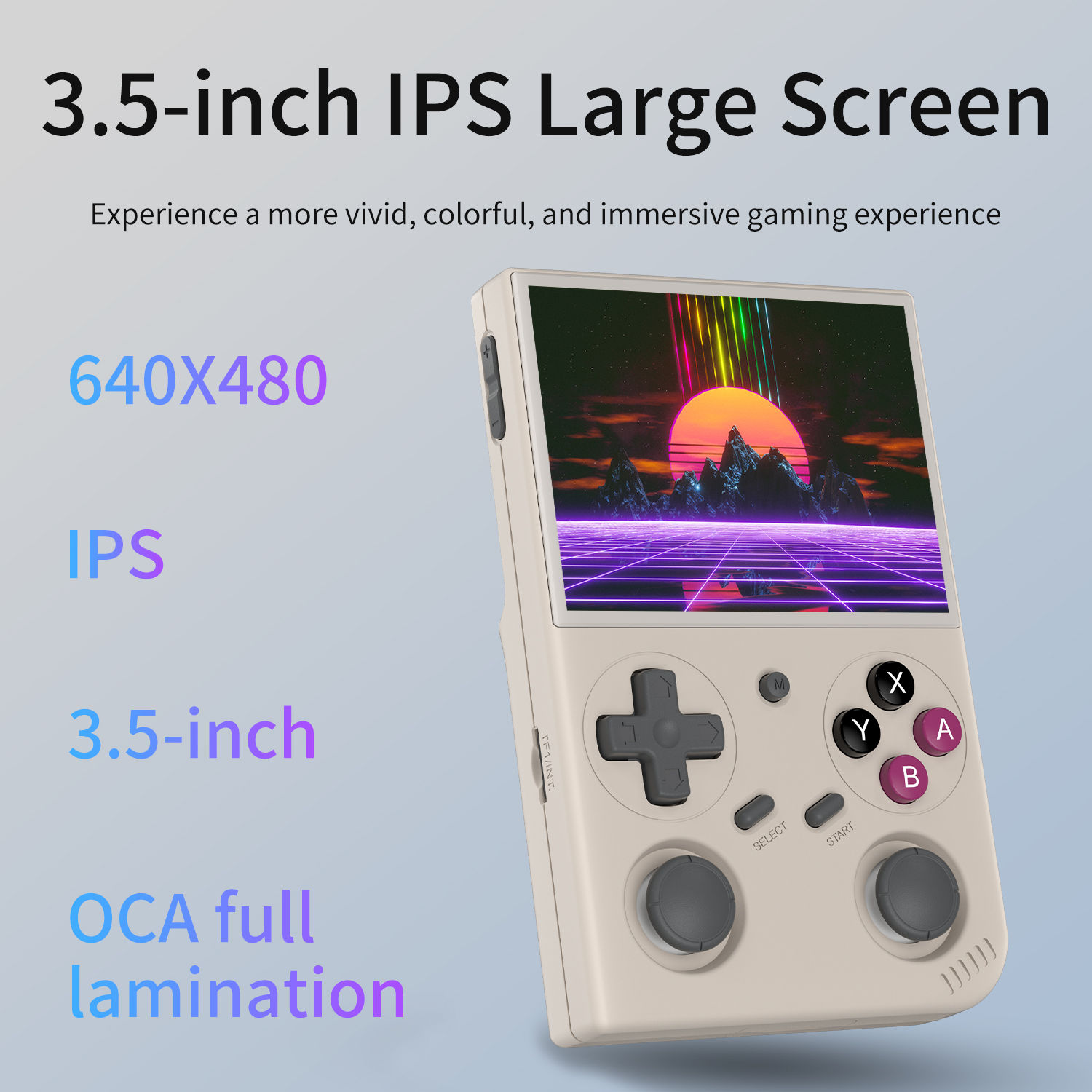 BATLEXP G350 Handheld Game Console 3.5'' IPS Screen Linux System Dual Joystick V