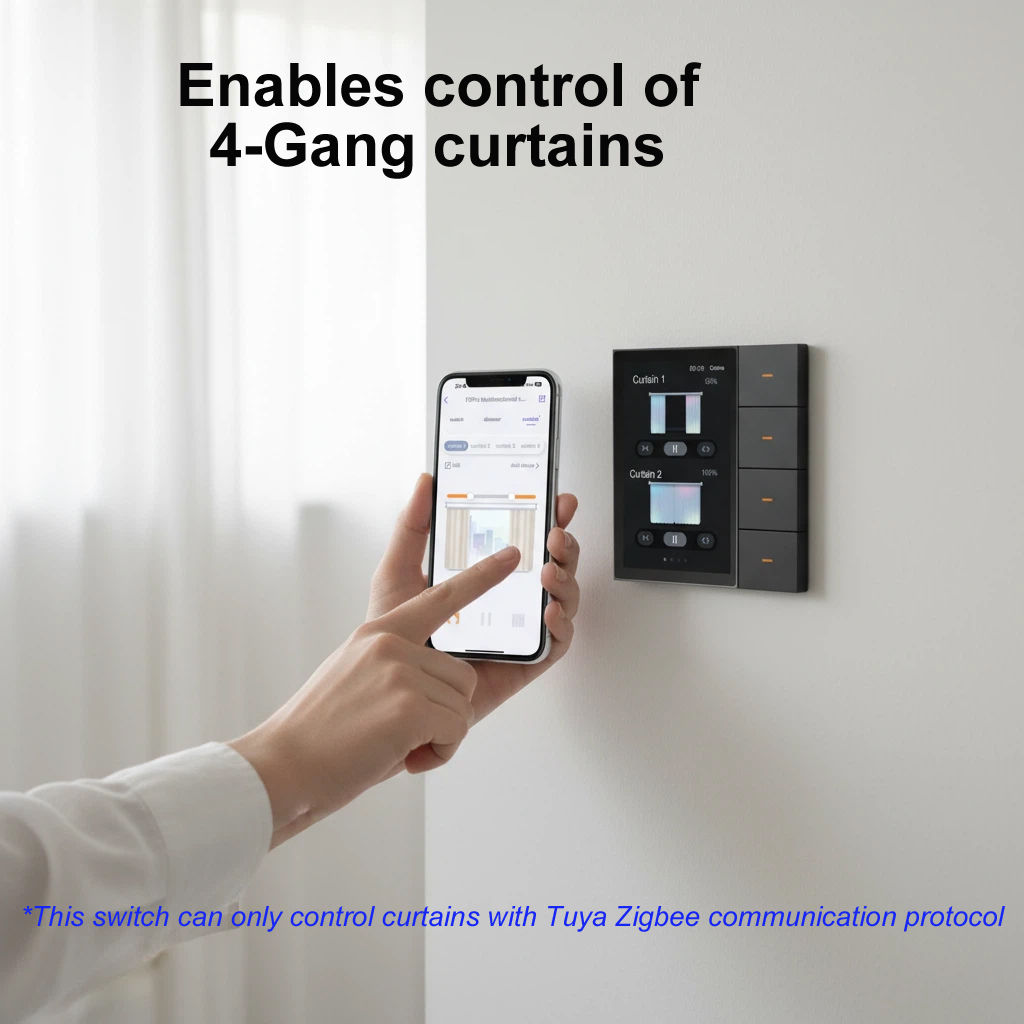 F3-pro Tuya Smart Panel ZigBee Wall Switch Home Automation Electric Dimmer Light