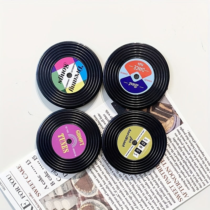 4/8pcs, Nostalgic Cassette Record Magnet Set | Decorative Magnetic Fridge Magnet