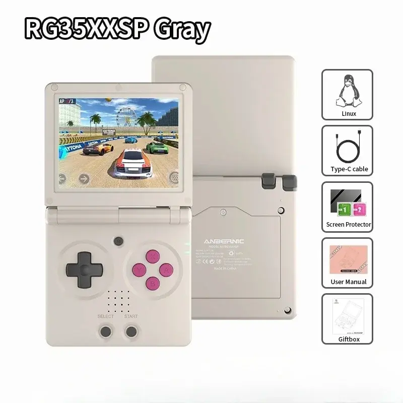 ANBERNIC RG35XXSP Flip Handheld Game Consoles 3.5-inch IPS 640*480 Screen Retro