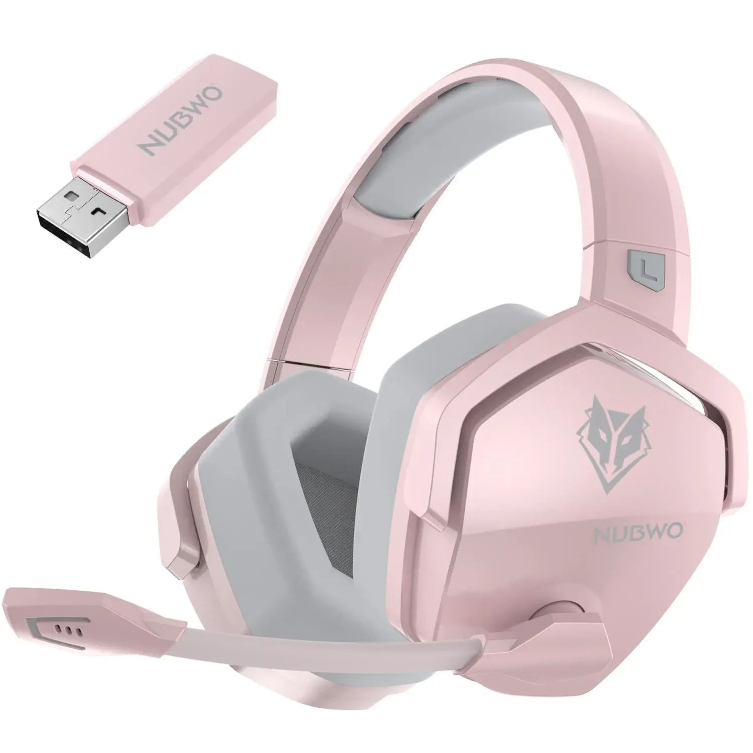 NUBWO G06 2.4G Dual Wireless Gaming Headset 5ms Low Latency 7.1 Surround ENC Mic