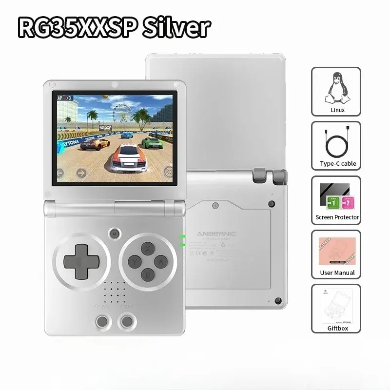 ANBERNIC RG35XXSP Flip Handheld Game Consoles 3.5-inch IPS 640*480 Screen Retro