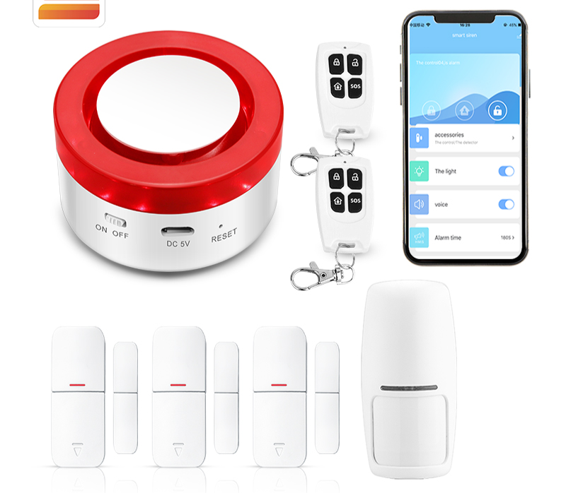 Tuya Smart WIFI Wireless Security Alarm System Alarm Kit Home Burglar Motion Doo