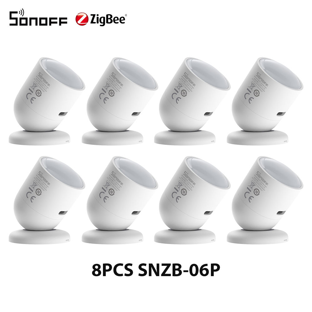 1-10PCS SONOFF SNZB-06P Zigbee Human Presence Sensor 5.8GHz Microwave Radar Smar