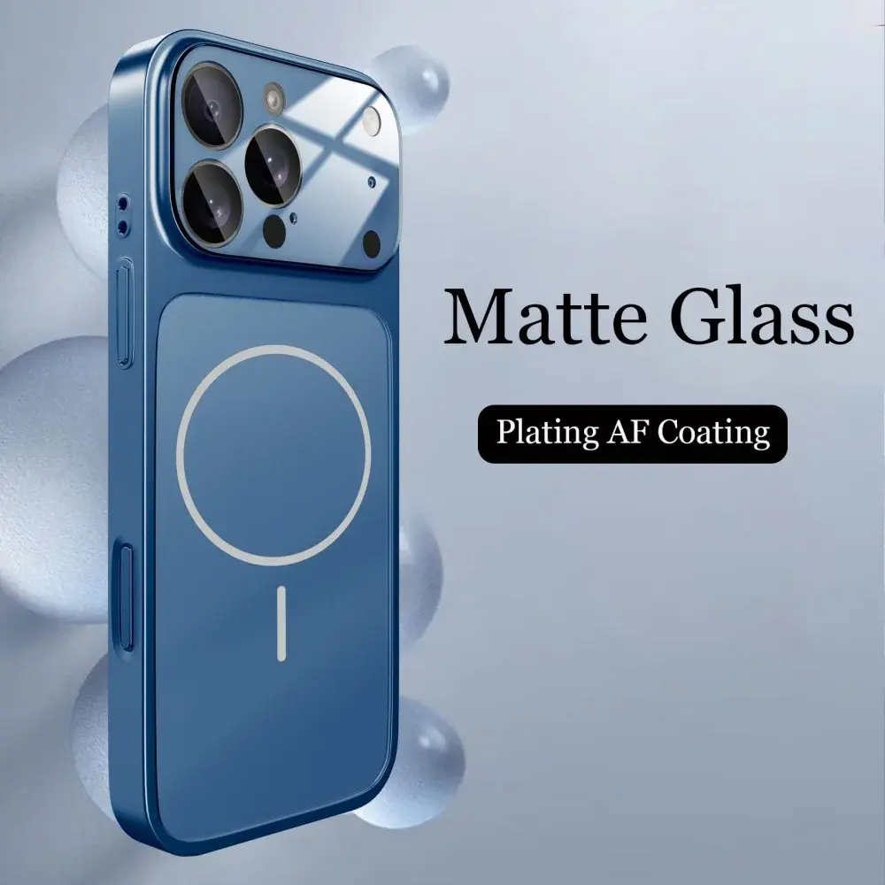 Original Glass Nano Matte Case For iPhone 11 12 13 14 15 16 Pro Max Transform 17
