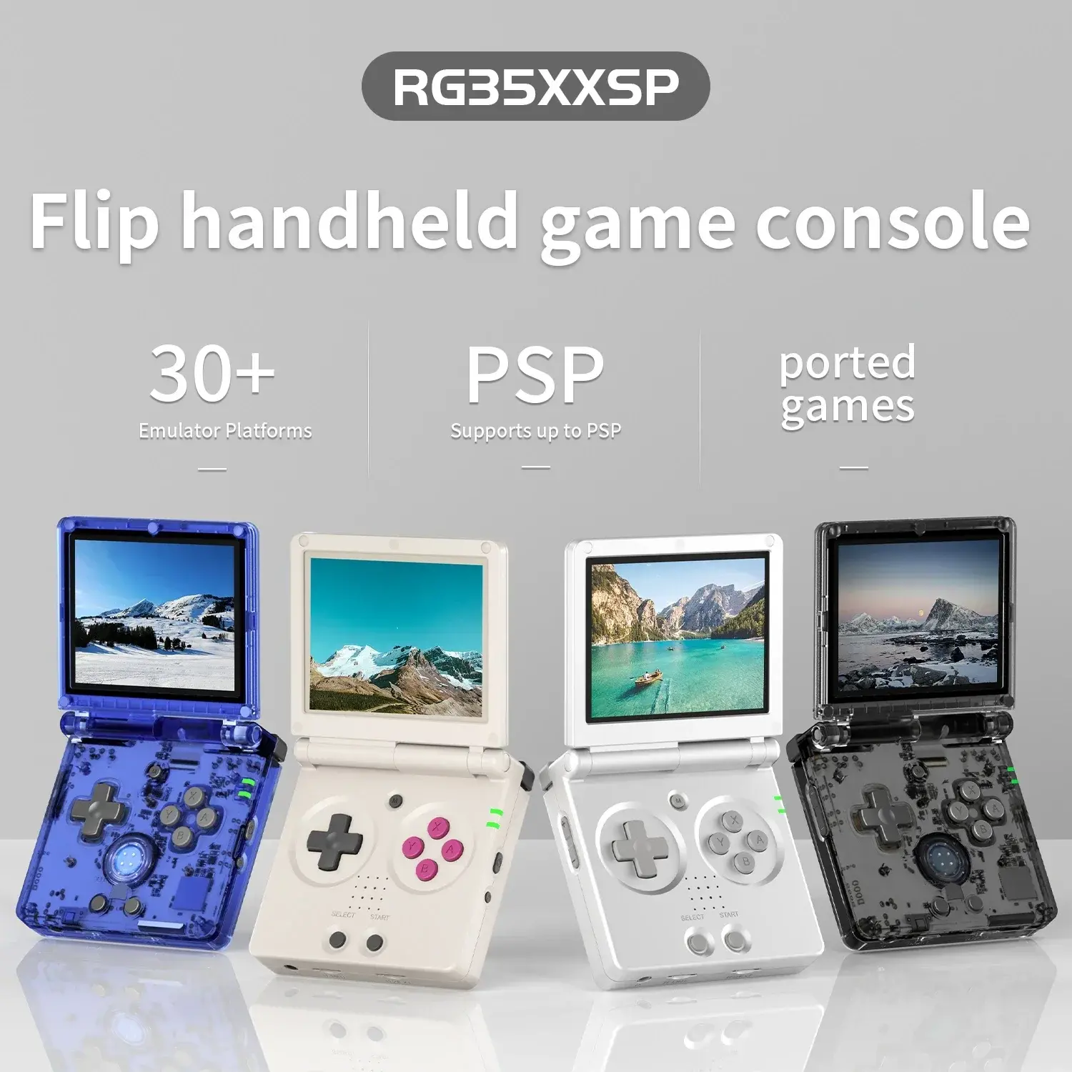 ANBERNIC RG35XXSP Flip Handheld Game Consoles 3.5-inch IPS 640*480 Screen Retro