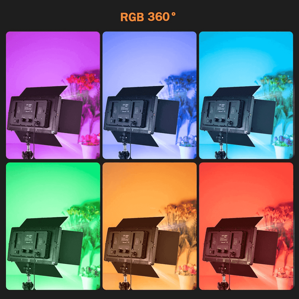 U600 U800 RGB LED Video Light Photo Studio Lamp RGB Panel Lamp with Tripod Stan