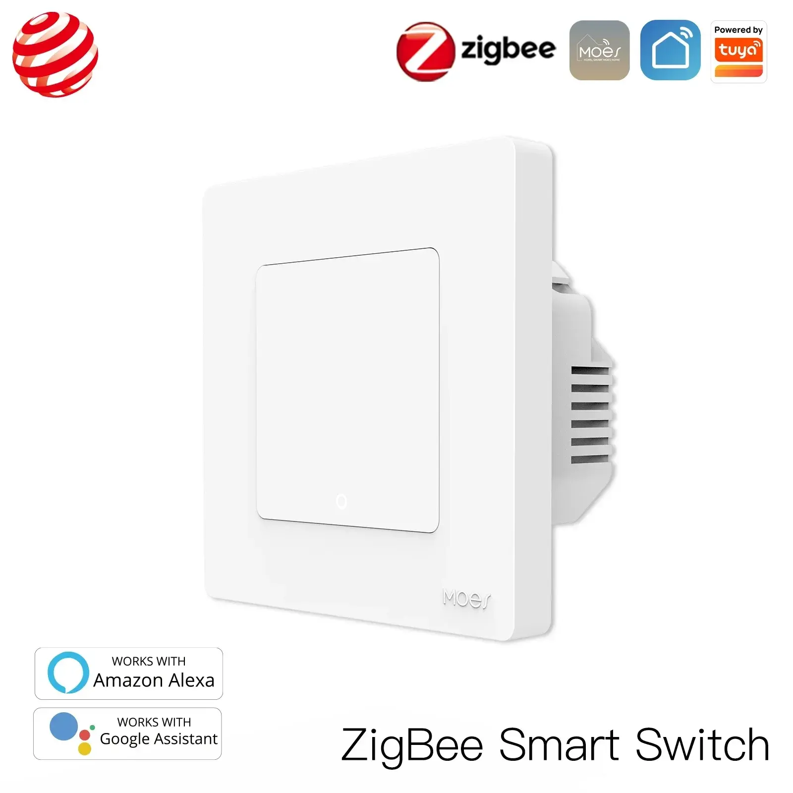 MOES Star Ring Switches ZigBee3.0 Tuya Smart Push Button Light / Scene Switch Sm