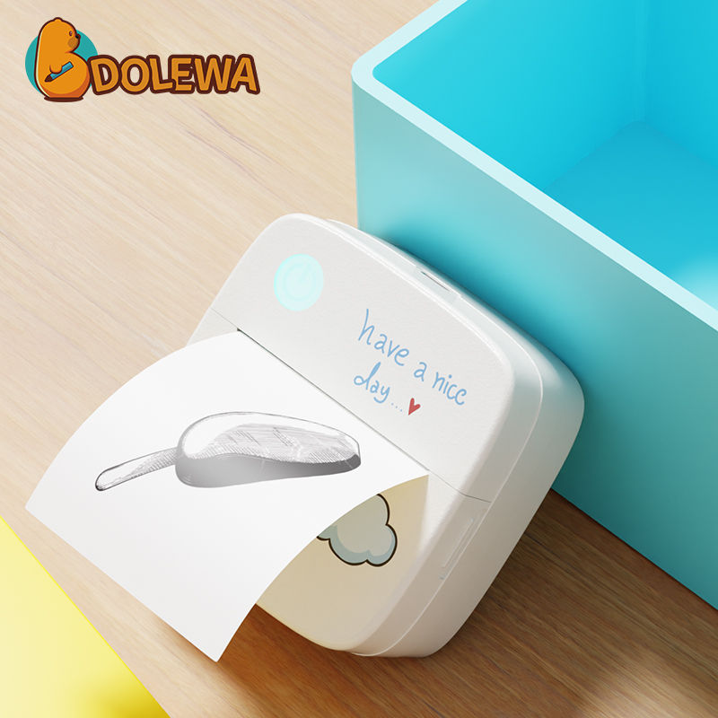 1200mAh Mini Printers Wireless Bluetooth Label Maker Printer 57mm Thermal Sticke