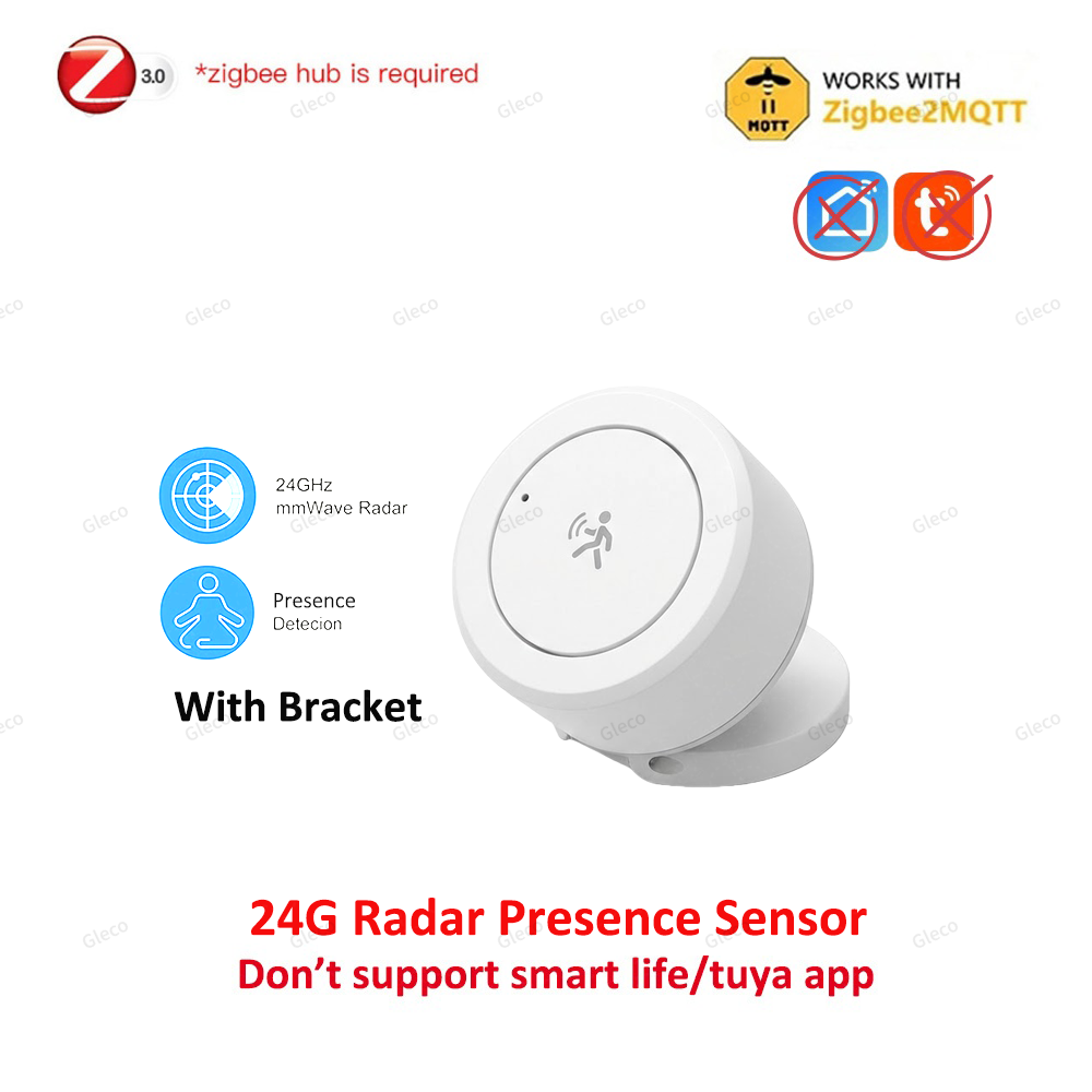 Zigbee 24G Mmwave Radar Presence Sensor Temperature Humidity Brightness Human De
