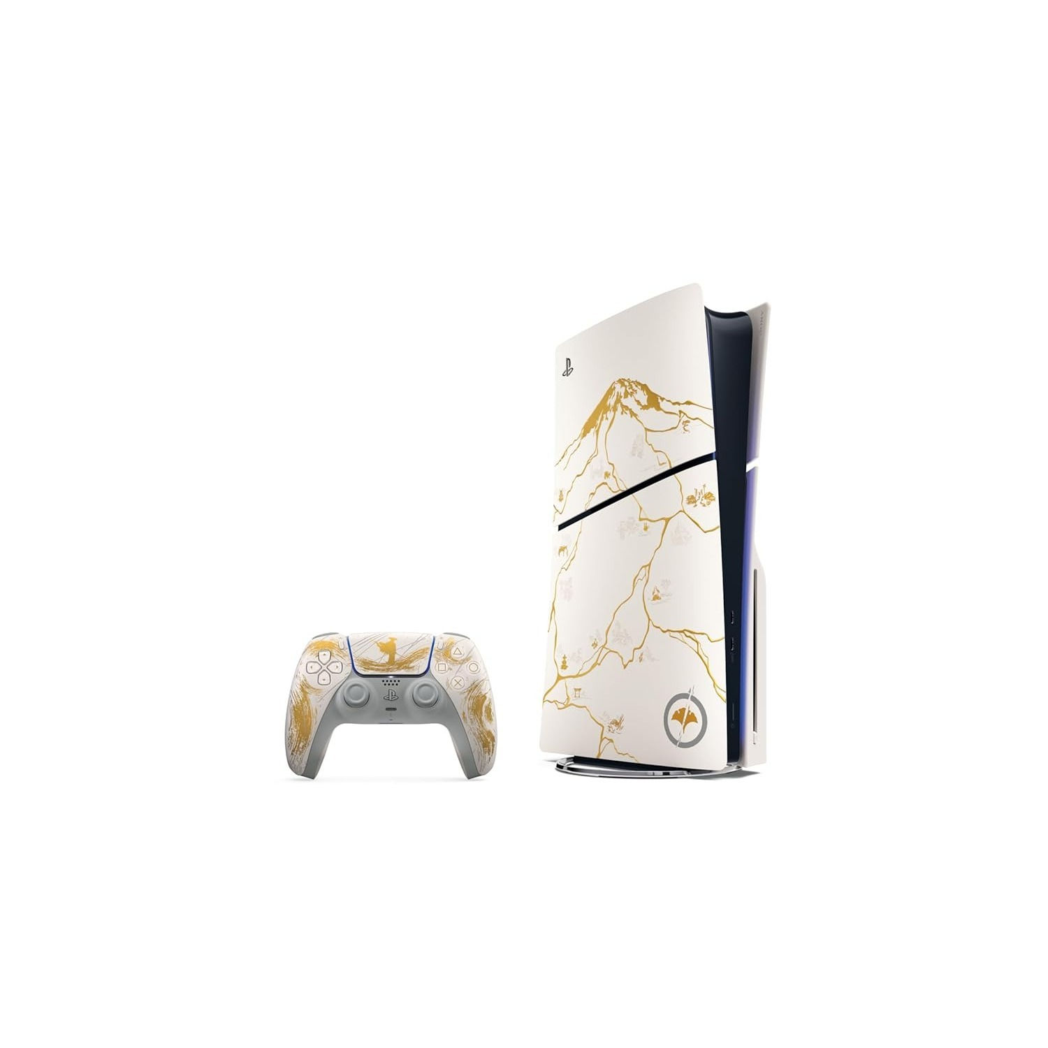 PlayStation 5 Slim Console – Ghost of Yōtei Gold Limited Edition Bundle