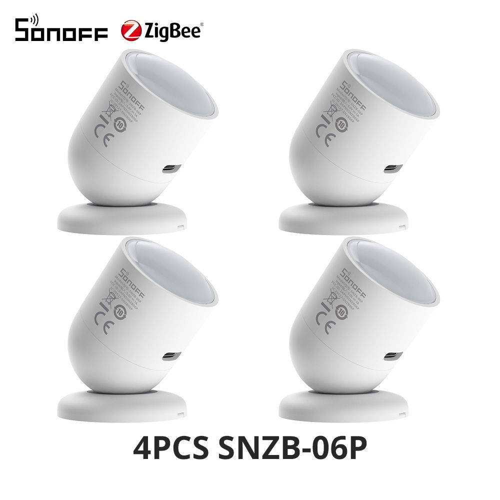 1-10PCS SONOFF SNZB-06P Zigbee Human Presence Sensor 5.8GHz Microwave Radar Smar