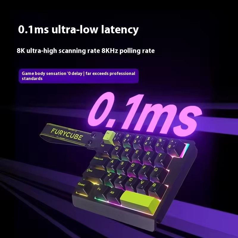 FURYCUBE M30HE Magnetic Switch Mechanical Keyboard Single-handed Wired 0.1ms 0.0