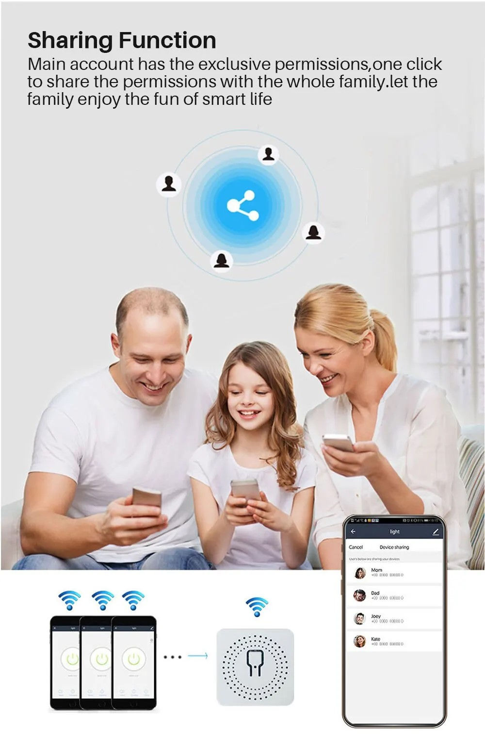 Tuya Smart Wifi Plug US Standard Wireless Outlet 10A Remote Control Smart Home A