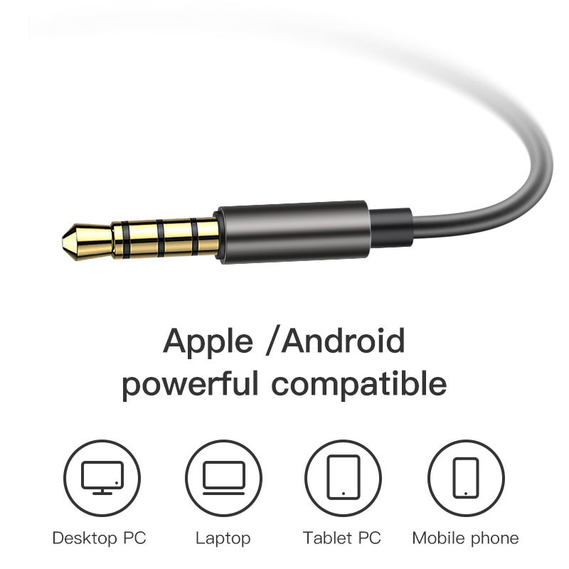 KUULAA Wired In-Ear Headphones with Inline Control
