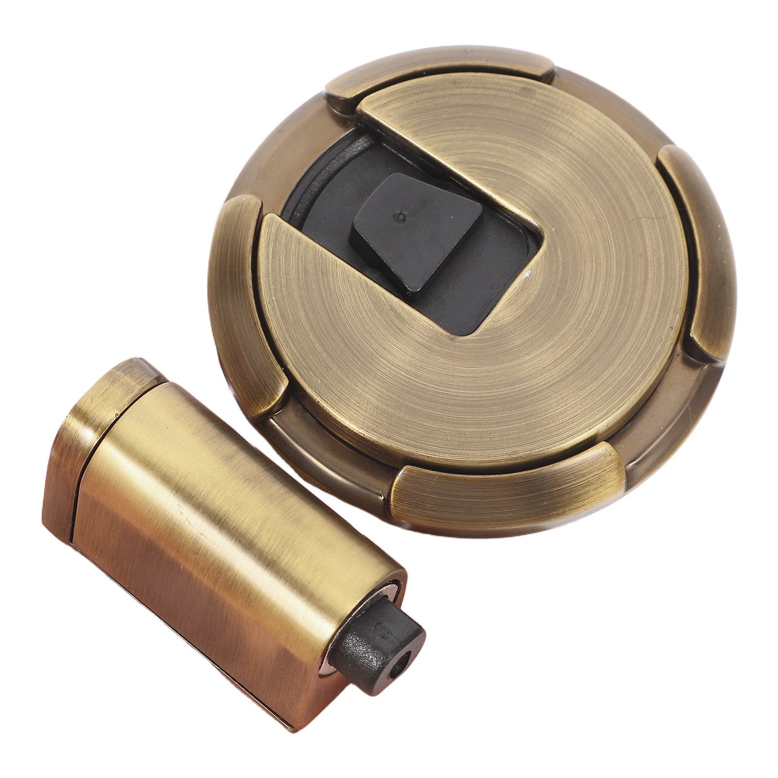 No Drill Mechanical Floor Door Stopper Indoor Windproof Heavy Duty Adjustable Zi