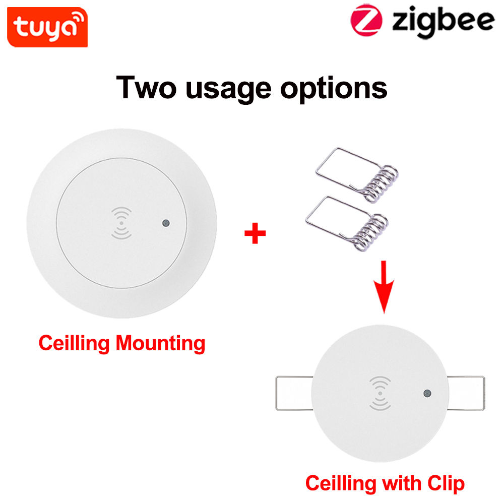 Haozee Tuya WiFi/ZigBee 24G MmWave Radar Smart Human Presence With Illumination