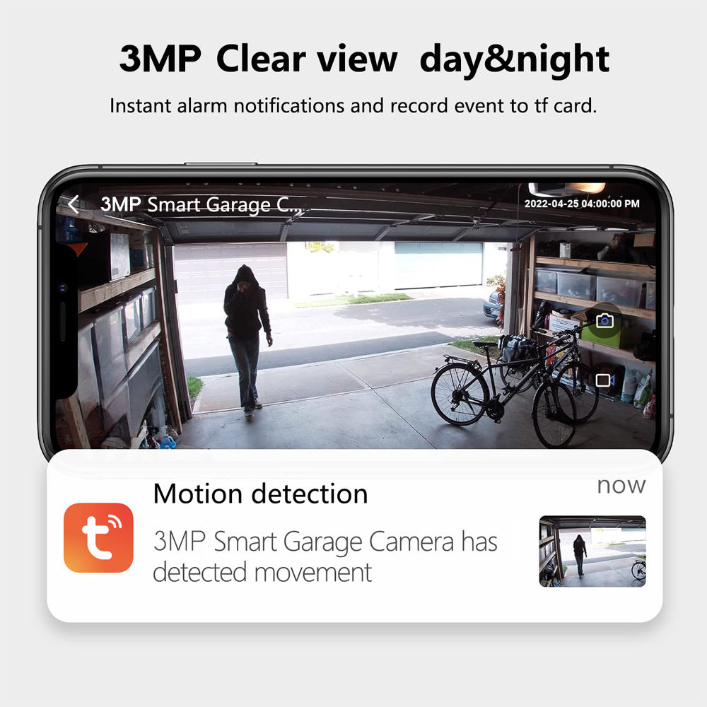 Tuya SmartLife WiFi Garage Door Opener with 3MP Camera Remote Control Two Way Au