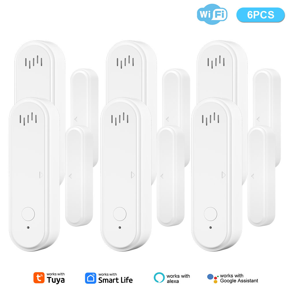 Tuya WiFi Door Window Sensor 80dB Sound WiFi Security Alarm Door Open Closed Det