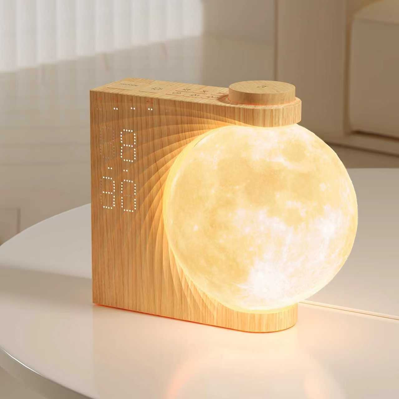 Sunrise Alarm Clocks for Heavy Sleepers,Night Lamp Clocks for Bedrooms with Moon