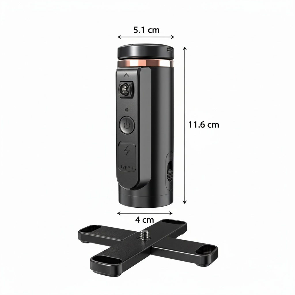 360° Face Tracking Gimbal Stabilizer for Smartphones Rotatable Phone Holder Com