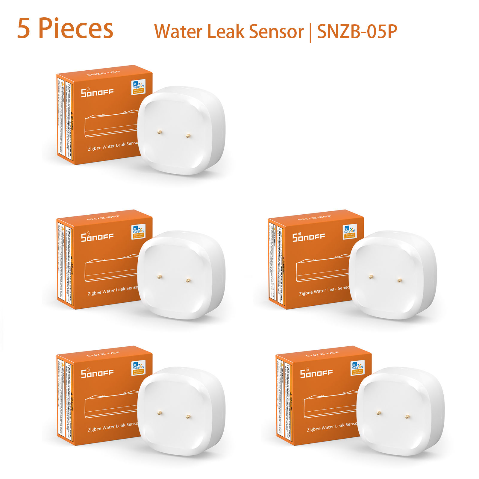 SONOFF SNZB-05P Zigbee 3.0 Water Leak Detector 5 Years Lifetime IP67 Waterproof