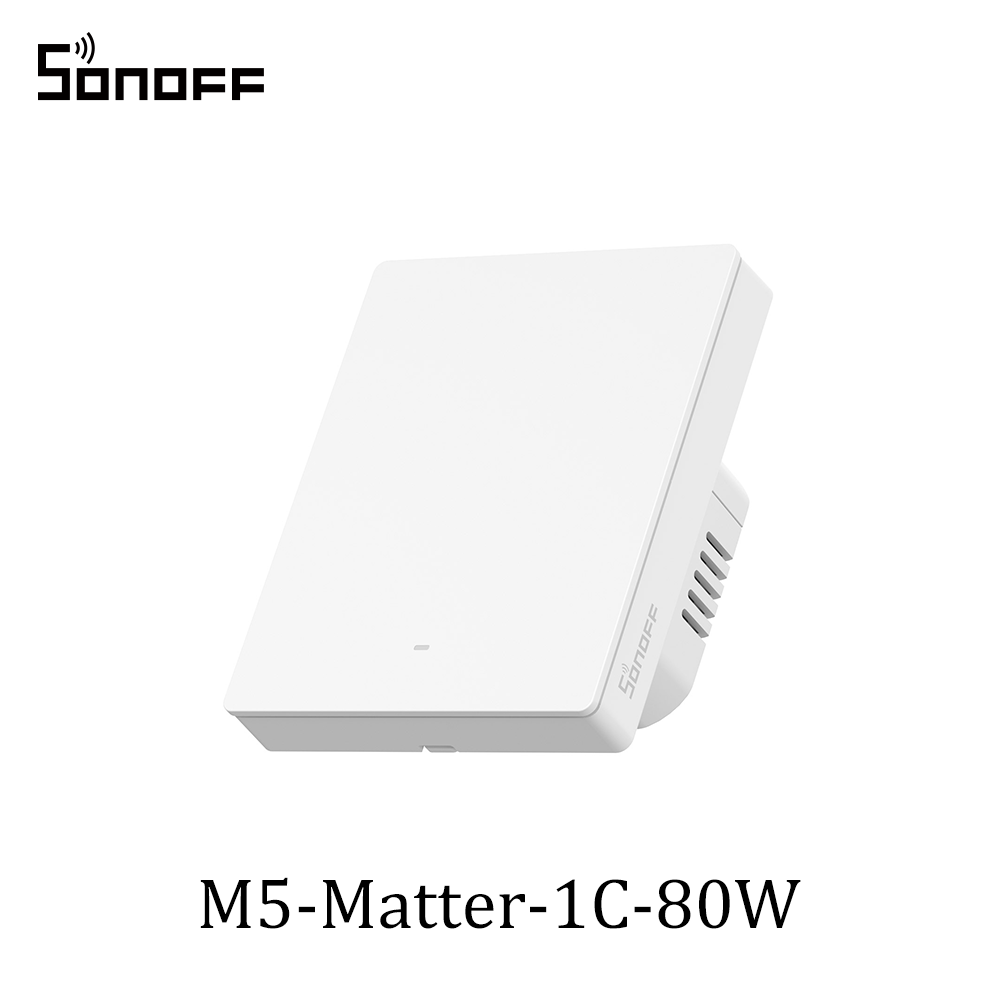 SONOFF M5 Matter Smart Wall Switch 80/86 Type Push Button Switch 1/2/3 Gang Swit