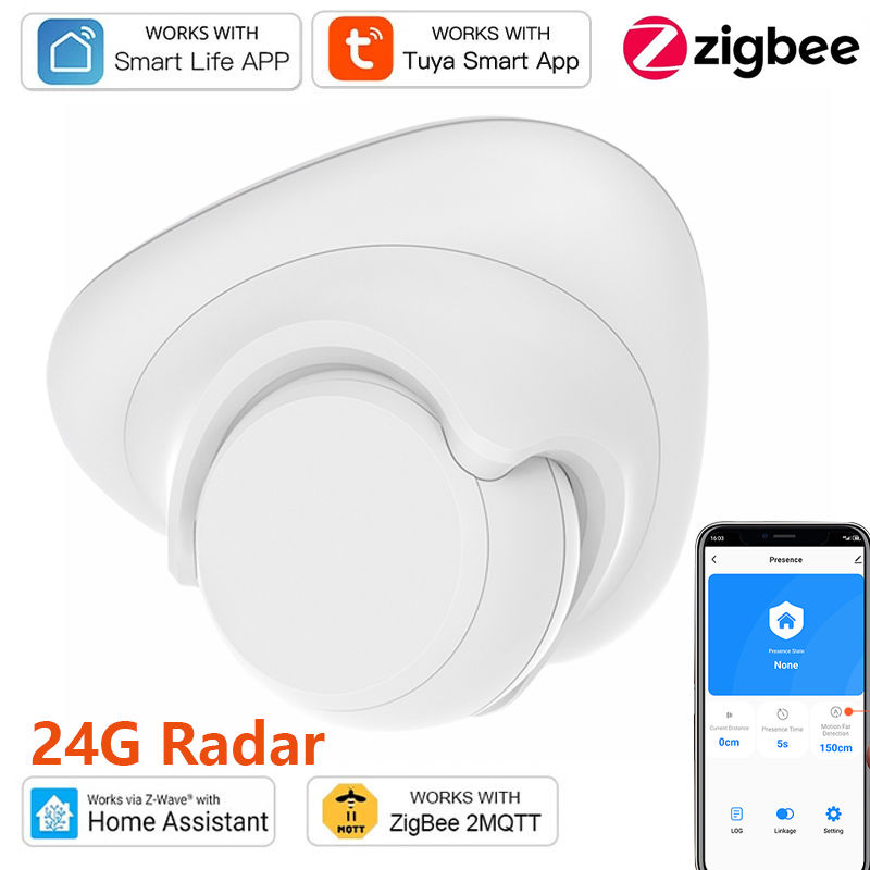 Tuya Zigbee Human Presence Sensor Pro 24G MmWave Radar Detector APP Control for