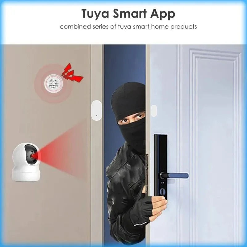 Tuya Zigbee Door Window Sensor Gateway Hub Water Leak Detector Pir Motion Sensor