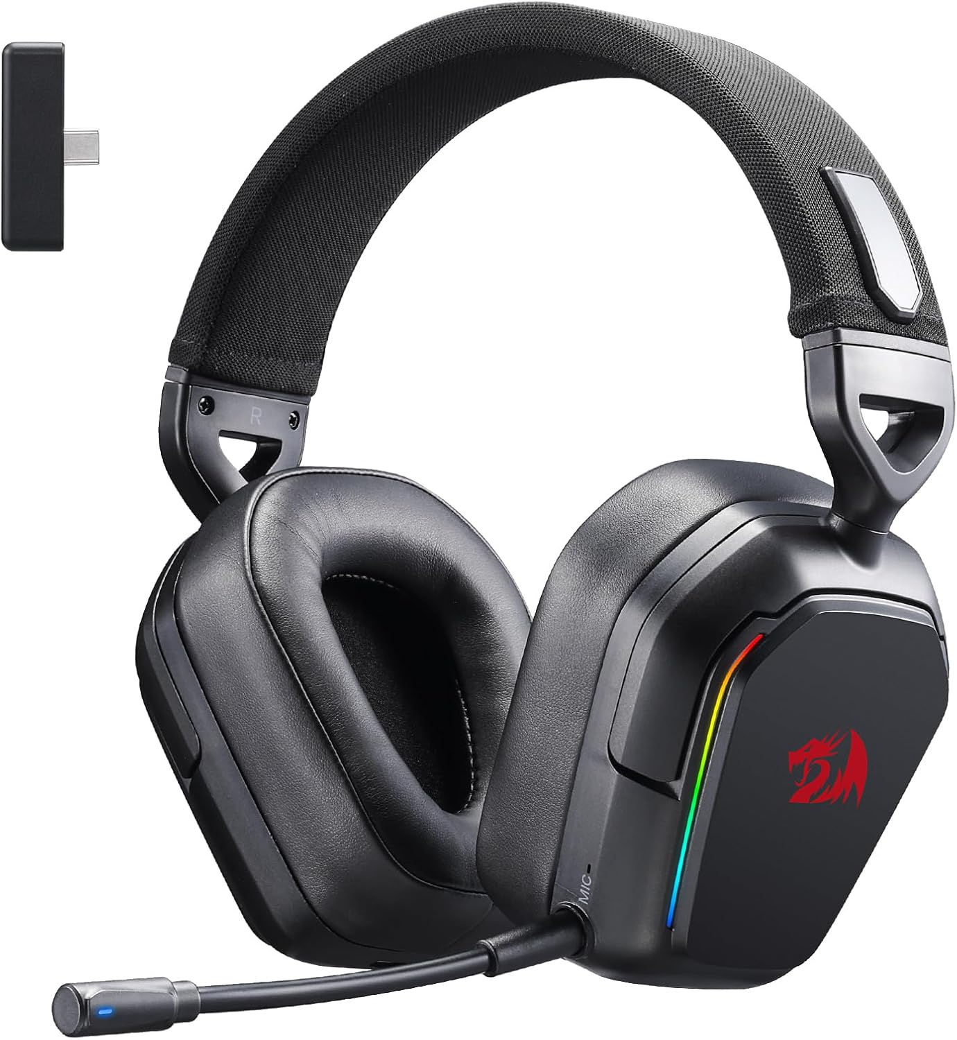Redragon H868 3-Mode Wireless RGB Gaming Headset 7.1 Surround Sound 40 mm Driver