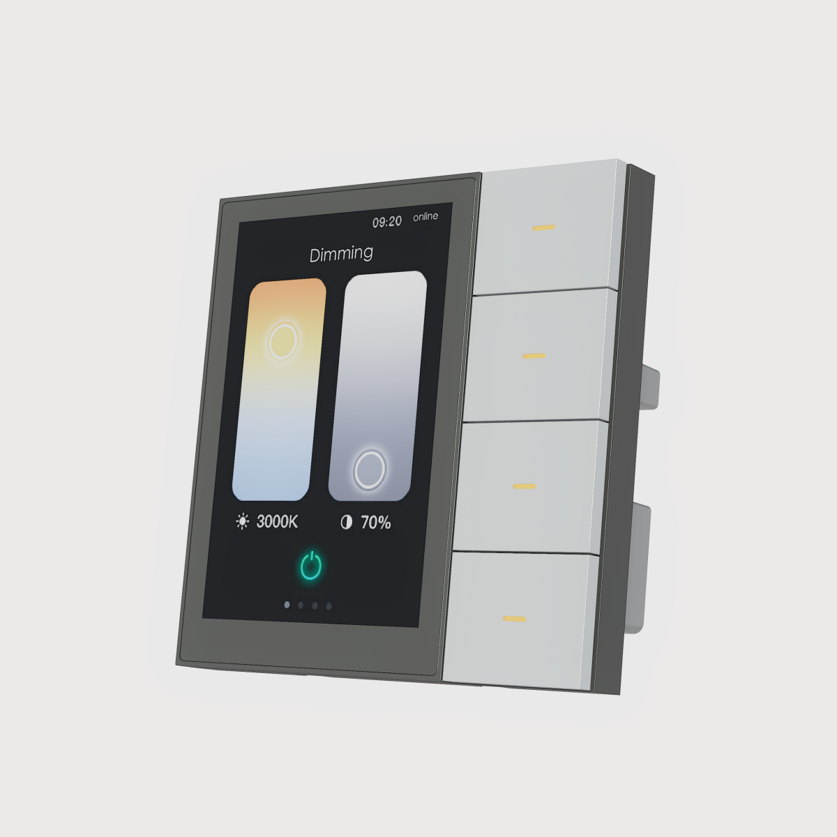 F3-pro Tuya Smart Panel ZigBee Wall Switch Home Automation Electric Dimmer Light