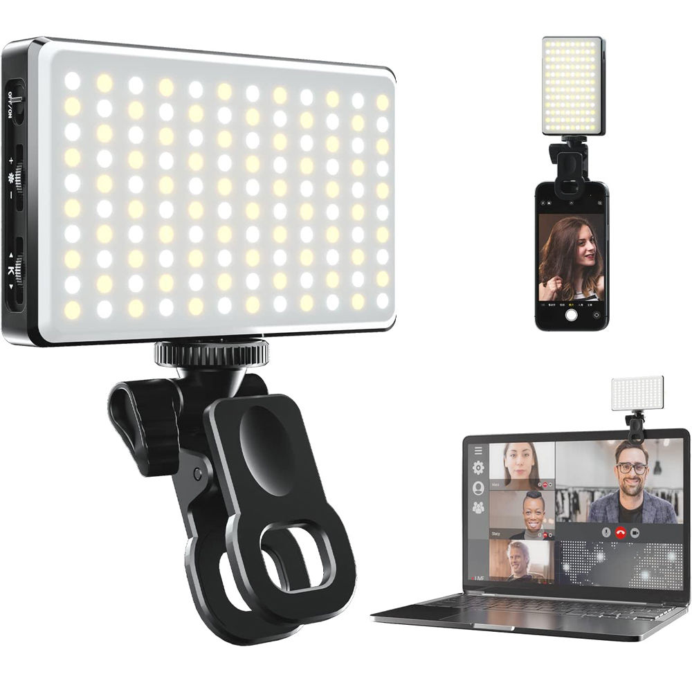 LED Selfie Light 120 LED 3000Mah Rechargeable Phone Light Clip 3 Light Modes Rin