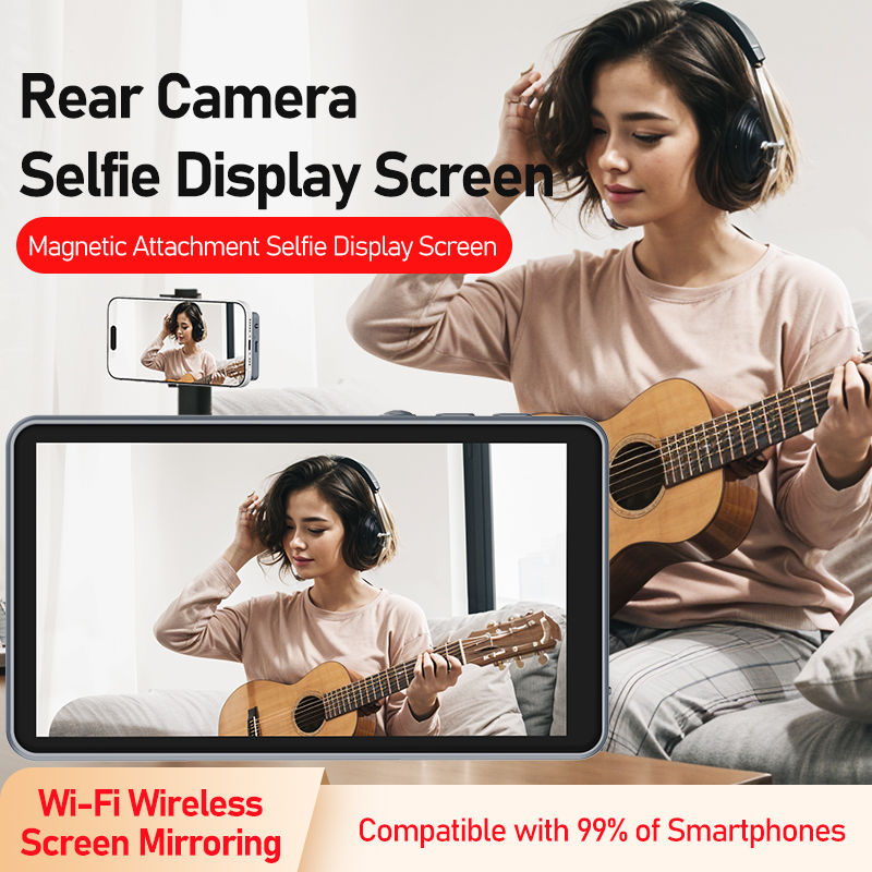 Mobile Phone Photography Wireless Magnetic Self Monitor Screen for Using Phone R